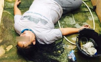 Tewas, Mulut Berbusa