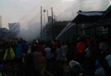 10 Ruko Pasar Nipah Kuning Terbakar