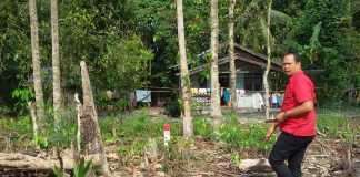 Ada Patok PT. SAP di Tengah Pemukiman Warga