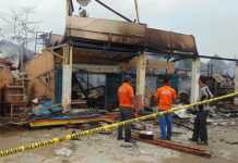 Sepuluh Ruko Hangus, Homri Diduga Tertidur di Dalamnya