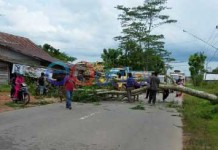 Nyaris Menimpa Pengendara Mobil