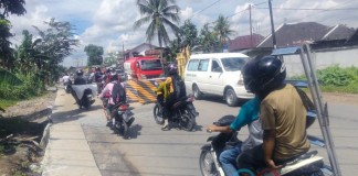 Pelebaran Jalan di Siantan,  Perparah Macet Jalur Pontura
