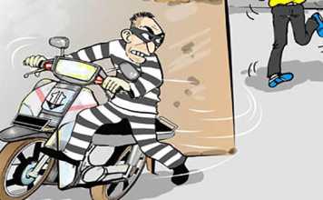 Ambil Kunci, Curi Motor Tetangga