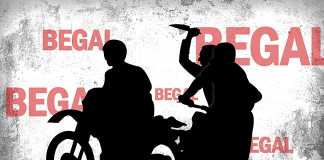 Tolong Korban Begal Malah Disabet Sajam