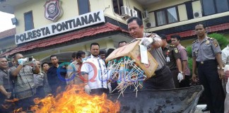Sabu Rp1,6 M Dikubur Ratusan Bong Dibakar
