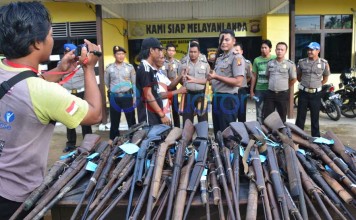 41 Senapan Lantak Beserta 16 Amunisi Diserahkan Sukarela