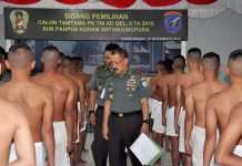 Pangdam Pimpin Pantukhir Calon Tamtama