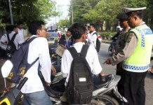 Jelang Operasi Patuh, Satlantas Razia Kendaraan depan Mapolresta