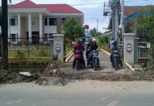 Satlantas Minta Segera Ratakan Bekas Galian Pipa