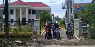 Satlantas Minta Segera Ratakan Bekas Galian Pipa