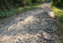 Kondisi Jalan Balai Agas Memprihatinkan