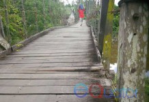 Membahayakan Pengguna, Warga Minta Jembatan Gantung Diperbaiki