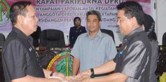 DPRD Serahkan Laporan ke Pemkab Ketapang
