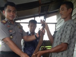 Polsek Kakap Terima Tiga Senpi Rakitan