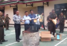 Sejumlah Barang Bukti Perkara Dimusnahkan