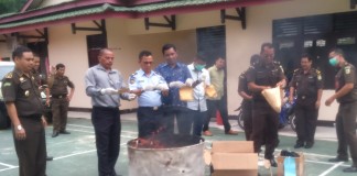 Sejumlah Barang Bukti Perkara Dimusnahkan