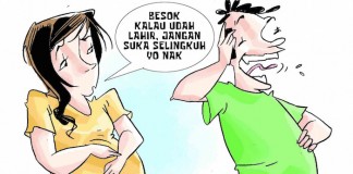 Istri Hamil Muda, Ditinggal Suami Main Hello Kitty