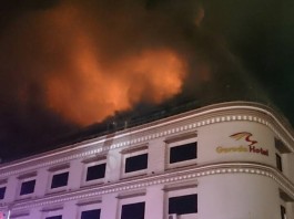 Hotel Garuda Terbakar