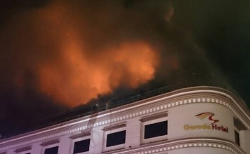 Hotel Garuda Terbakar
