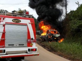 Angkut 650 Liter Bensin Pikap Tinggal Kerangka