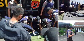 Gegana Sibuk Urus Bom di Gedung DPRD Kalbar