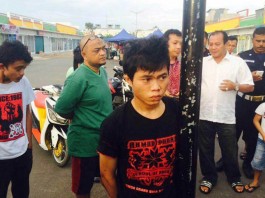 Kesal, Warga Ikat Pencuri di Tiang Listrik