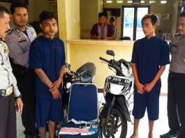 Motor Curian Kehabisan Bensin Dua Maling Dibekuk