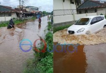 12 Rumah di Parit H Muksin Terendam Banjir Selutut Orang Dewasa
