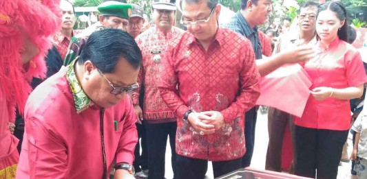 Wabup Resmikan Klenteng Sam San Kwet Bong