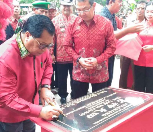 Wabup Resmikan Klenteng Sam San Kwet Bong