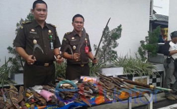 Ratusan Sajam Pemakan Nyawa Dimusnahkan