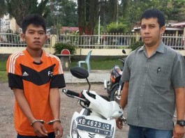 Kunci Masih Melekat Motor pun Diembat