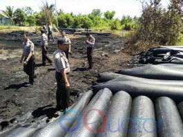 Polisi Usut Terbakarnya Pipa