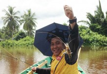 Pemancing Udang Incar Sungai Mempawah