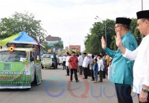 Sambut Ramadan, Ribuan Warga Ramaikan Pawai Takruf