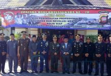 HUT ke-70 Bhayangkara, Warga Bengkayang  Jangan Main Judi dan Pakai Narkoba