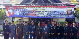 HUT ke-70 Bhayangkara, Warga Bengkayang Jangan Main Judi dan Pakai Narkoba