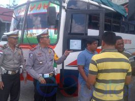 Pastikan Layak Jalan, Satlantas Cek Bus Angkutan Umum