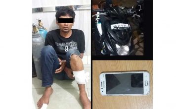 Dor! Jambret Tersengkur