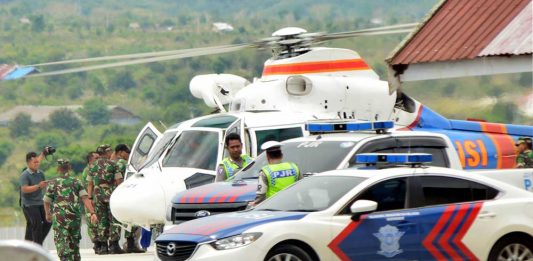 Evakuasi Jenazah Santoso Gunakan Helikopter