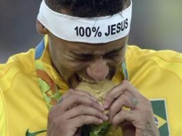 Brasil Sabet Emas Pertama Sepakbola Olimpiade, Neymar pun Menangis