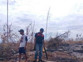 Ngasap Kebun Lada, Bakar Lahan Warga