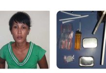 Gendong Anak Selipkan Sabu