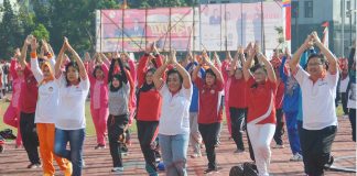 Senam Sehat Jelang HUT Kemerdekaan RI ke-71, Sederhana Tapi Sangat Menyehatkan