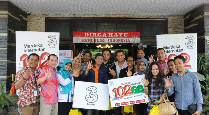 Sambut Kemerdakaan Republik Indonesia Ke-71, Tri Berikan Kemerdekaan Berinternet Bagi Pelanggan