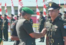 Kasdam Melantik Tamtama TNI AD