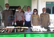 Kejari Musnahkan Narkoba dan Senjata