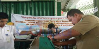 Pedagang Pasar Flamboyan Banyak Tidak Mau Tera Ulang