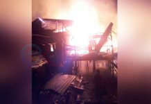 Kuala Dua Membara, Delapan Rumah Terbakar