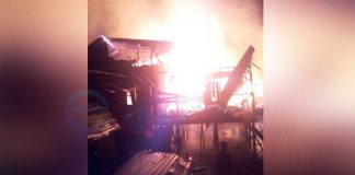 Kuala Dua Membara, Delapan Rumah Terbakar